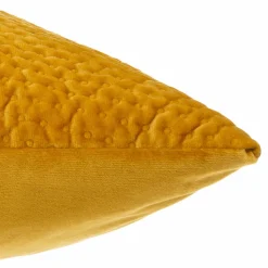 ATMOSPHERA Coussin carré velours (40 x 40 cm) Dolce Jaune ocre