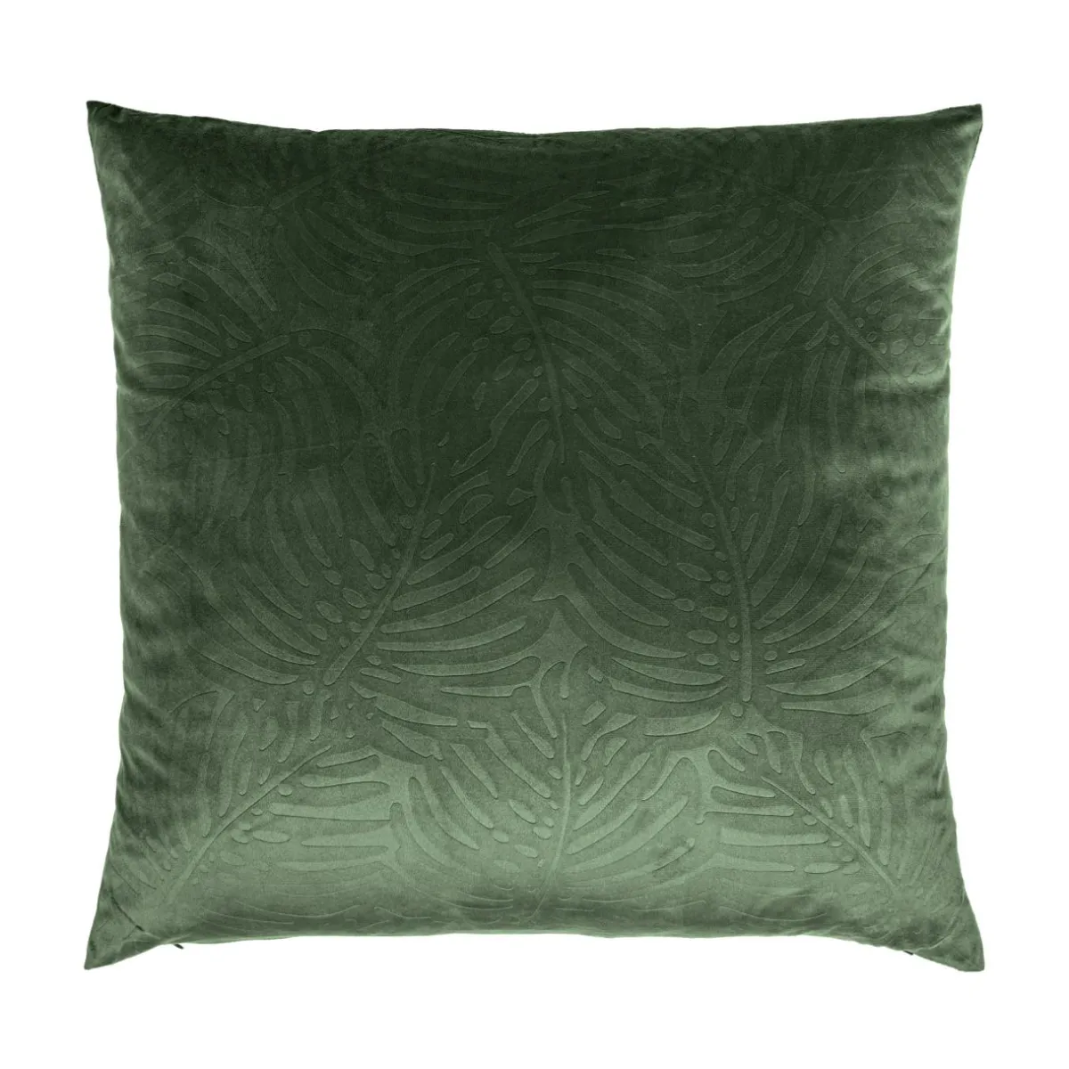 EMINZA Coussin carré velours (60 x 60 cm) Fern Vert romarin Outlet