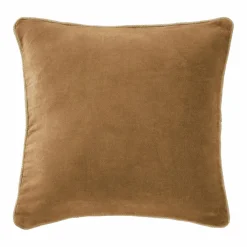 EMINZA Coussin carré velours de coton (45 x 45 cm) Victor Camel Clearance