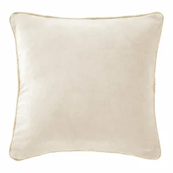 EMINZA Coussin carré velours de coton (45 x 45 cm) Victor pampa Beige Online