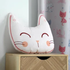 LOVELY CASA Coussin chat enfant (40 cm) Zoeline Rose Online
