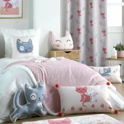 LOVELY CASA Coussin chat enfant (40 cm) Zoeline Rose Online