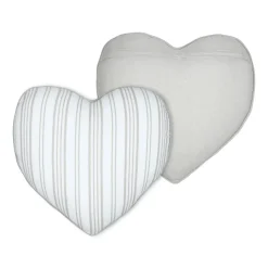 STOF Coussin cœur coton (45 x 45 cm) Joséphine Ecru