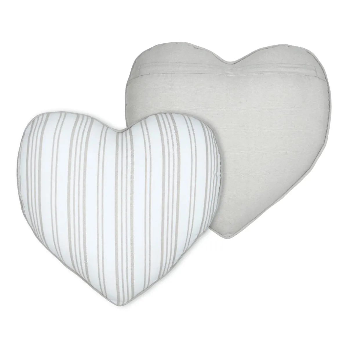 STOF Coussin cœur coton (45 x 45 cm) Joséphine Ecru