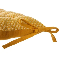 ATMOSPHERA Coussin de chaise carré (38 x 38 cm) Otto Jaune ocre Sale
