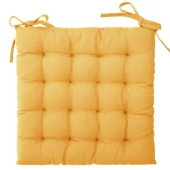 ATMOSPHERA Coussin de chaise carré (38 x 38 cm) Otto Jaune ocre Sale