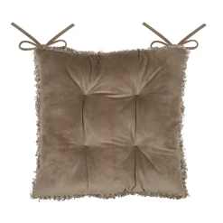 STOF Coussin de chaise carré bouclette (38 x 38 cm) Cosylife Taupe Sale