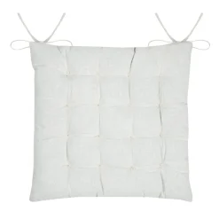 STOF Coussin de chaise carré coton (38x38 cm) Emmy Ecru Online