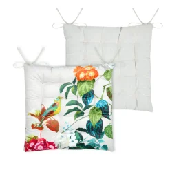 STOF Coussin de chaise carré coton (38x38 cm) Emmy Ecru Online