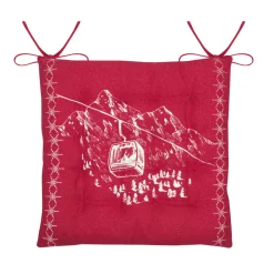 STOF Coussin de chaise carré coton (38x38 cm) Villard Rouge Online