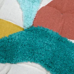 STOF Coussin de chaise carré coton (38x38 cm) Blokken Multicolore Hot