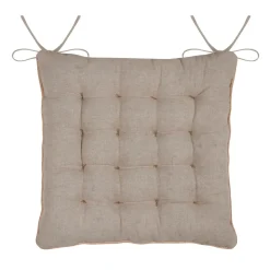 STOF Coussin de chaise carré coton (38 x 38 cm) Oriana Beige Clearance