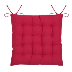 STOF Coussin de chaise carré coton (38x38 cm) Villard Bordeaux