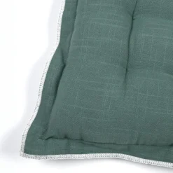 STOF Coussin de chaise carré coton (38 x 38 cm) Helios Vert New