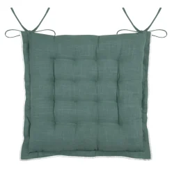 STOF Coussin de chaise carré coton (38 x 38 cm) Helios Vert New