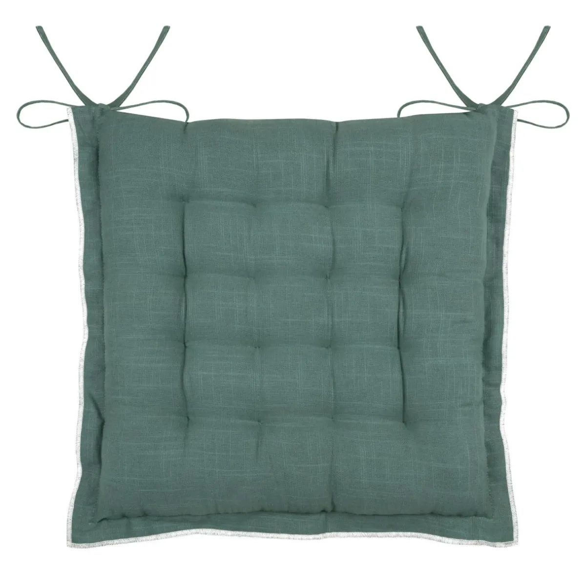 STOF Coussin de chaise carré coton (38 x 38 cm) Helios Vert New