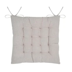 STOF Coussin de chaise carré coton (38 x 38 cm) Tilda Gris