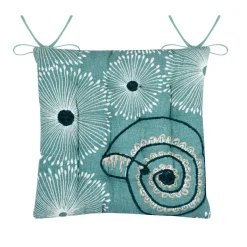 STOF Coussin de chaise carré coton (38x38 cm) Barbade Vert céladon