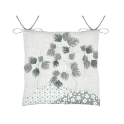 STOF Coussin de chaise carré coton (38 x 38 cm) Yuki Vert Jade Outlet