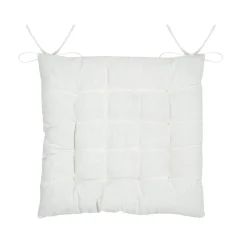 STOF Coussin de chaise carré coton (38 x 38 cm) Blokken Ecru Online