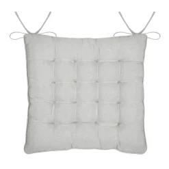 STOF Coussin de chaise carré coton (38 x 38 cm) Joséphine Gris Online