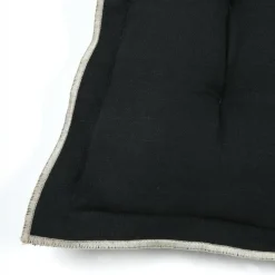 STOF Coussin de chaise carré coton (38 x 38 cm) Helios Noir Outlet