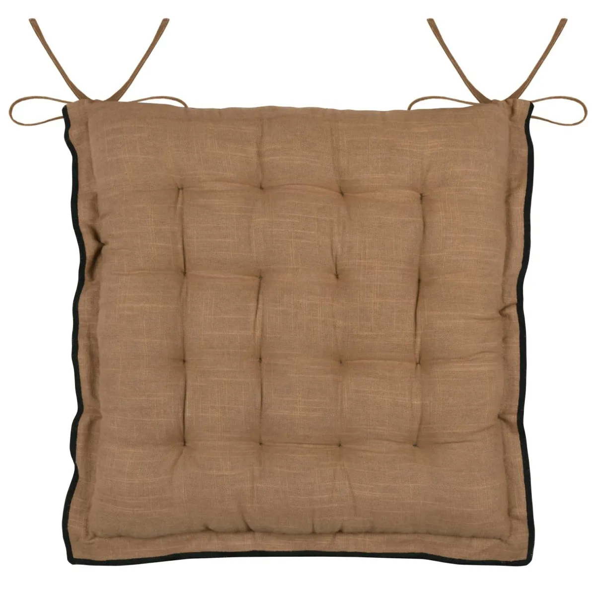 STOF Coussin de chaise carré coton (38 x 38 cm) Helios Camel Online