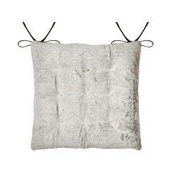STOF Coussin de chaise carré fausse fourrure (40 x 40 cm) Asgard perle Gris Online