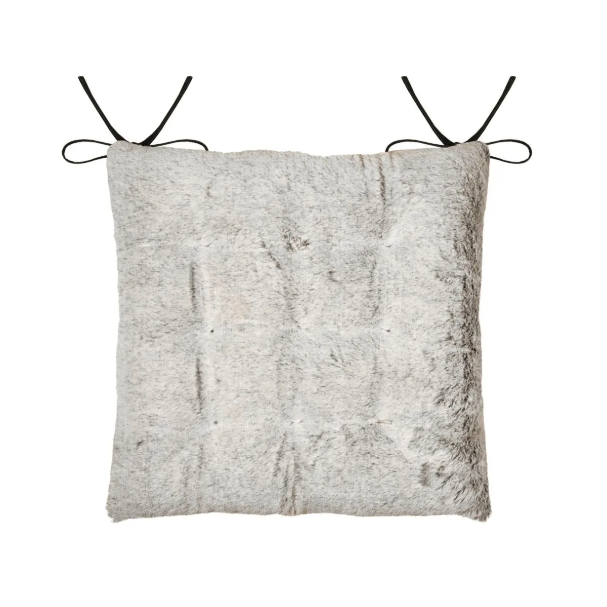 STOF Coussin de chaise carré fausse fourrure (40 x 40 cm) Asgard perle Gris Online