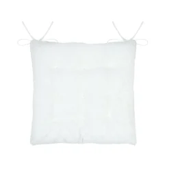 STOF Coussin de chaise carré fausse fourrure (40 x 40 cm) Asgard Blanc Hot