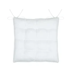 STOF Coussin de chaise carré fausse fourrure (40 x 40 cm) Asgard Blanc Hot