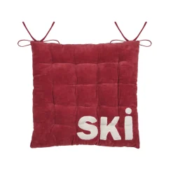 STOF Coussin de chaise carré velours (38 x 38 cm) Chamonix Rouge Online