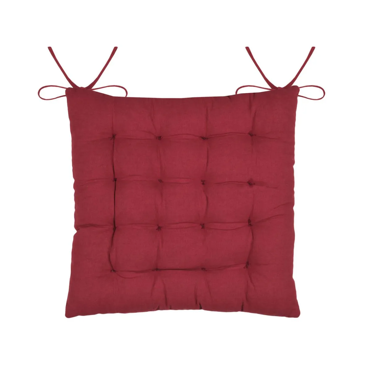STOF Coussin de chaise carré velours (38 x 38 cm) Chamonix Rouge Online