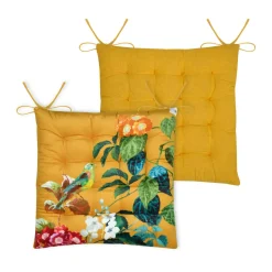 STOF Coussin de chaise carrée coton (38x38 cm) Emmy Multicolore Outlet