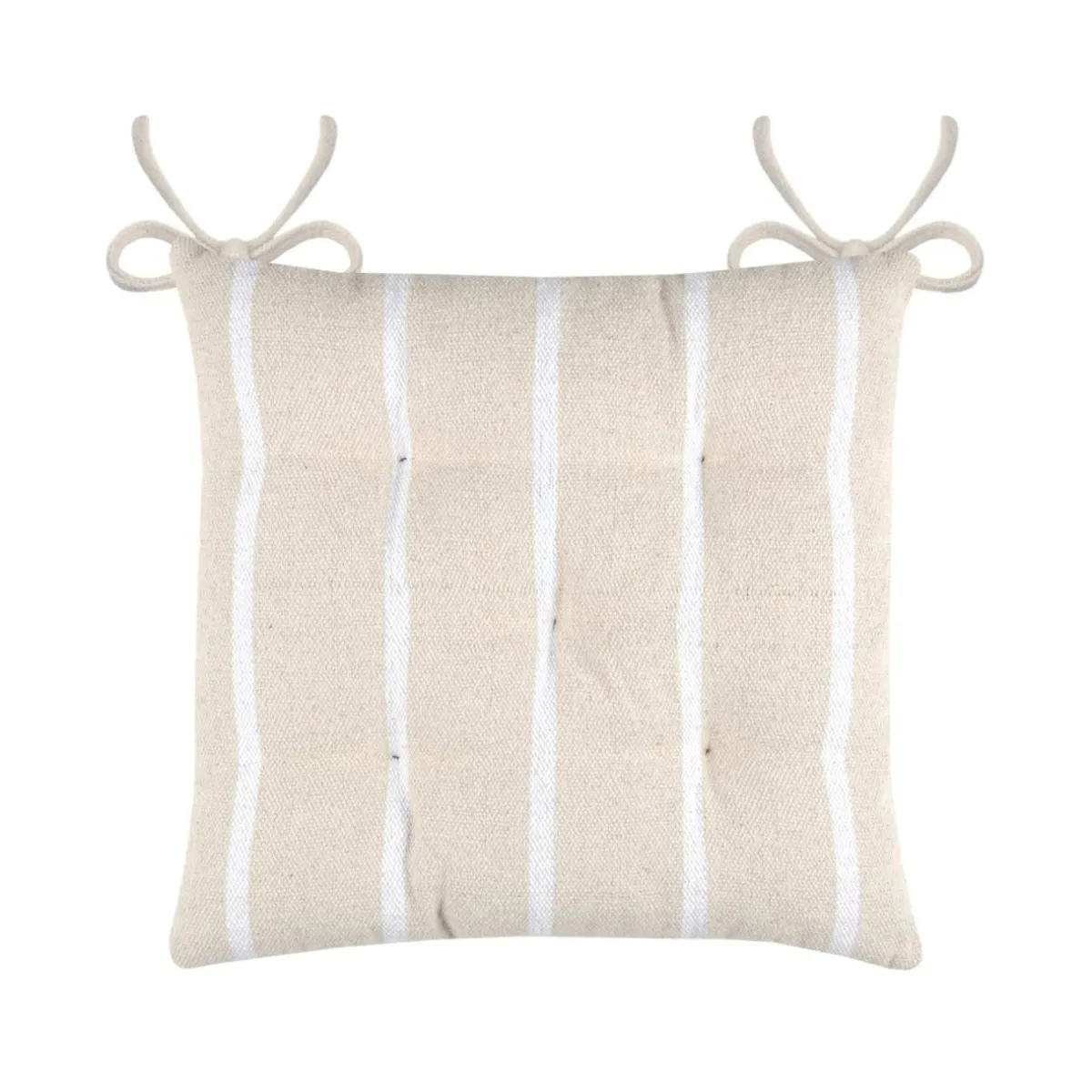 EMINZA Coussin de chaise extérieur toile de coton (40 x 40 cm) Ocealys Blanc Online