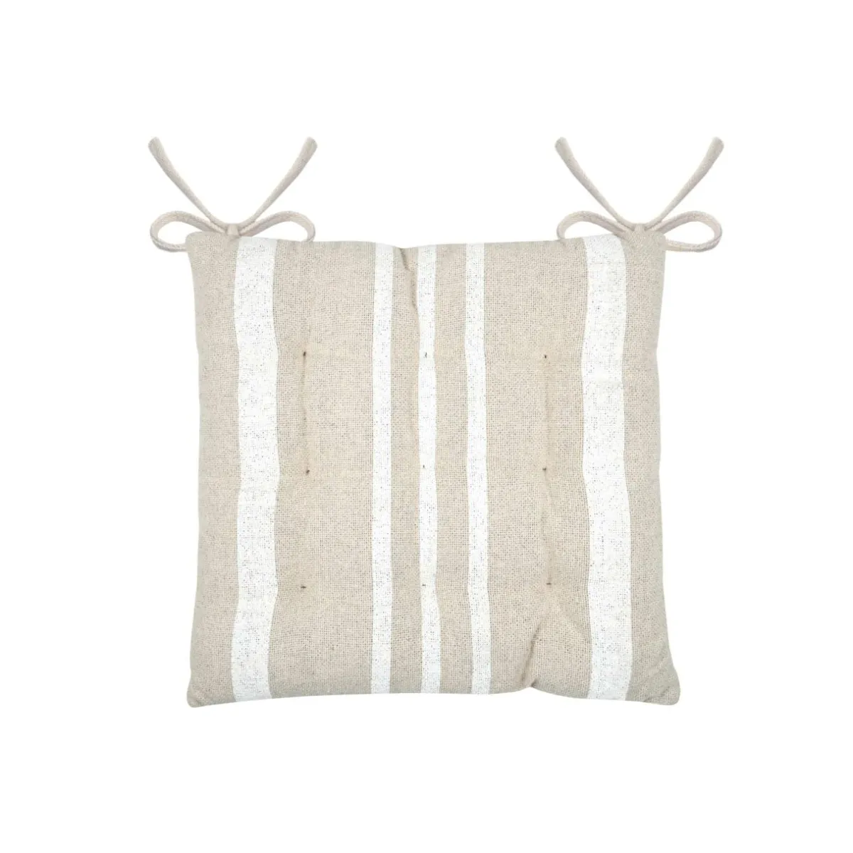 EMINZA Coussin de chaise extérieur carré (38 x 38 cm) Nautira Ecru Hot