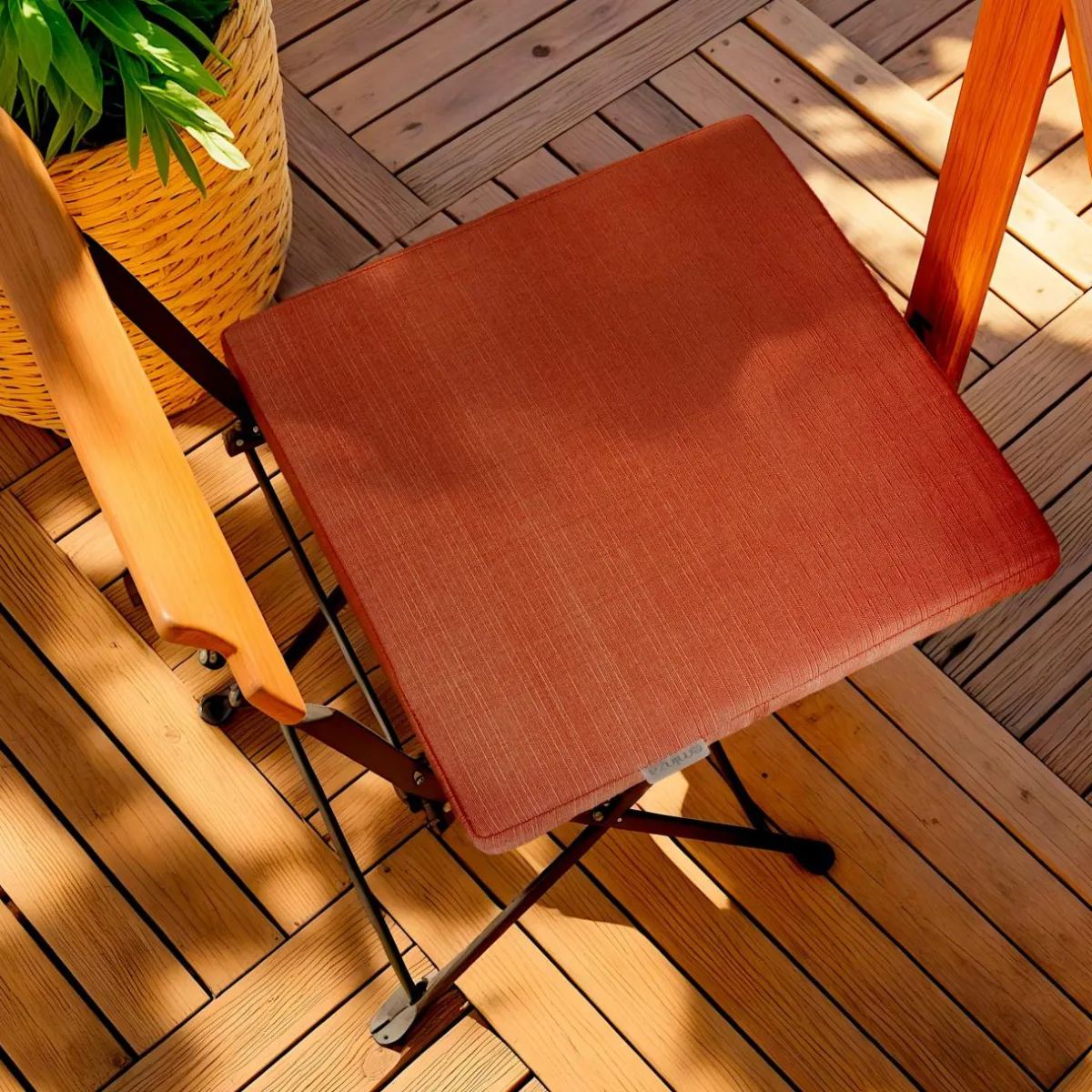 EMINZA Coussin de chaise extérieur carré (40 x 40 cm) Sunset Terracotta Sale