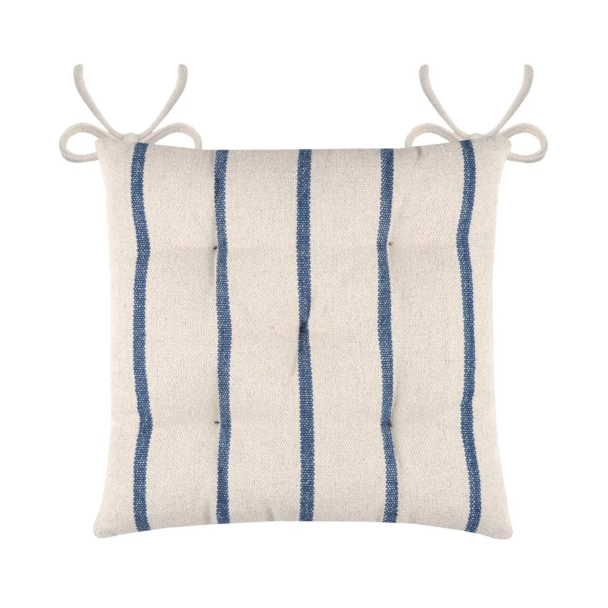 EMINZA Coussin de chaise extérieur toile de coton (40 x 40 cm) Ocealys Bleu marine Discount