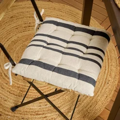 EMINZA Coussin de chaise extérieur carré (38 x 38 cm) Nautira Gris ardoise Sale