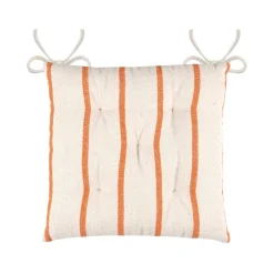 EMINZA Coussin de chaise extérieur toile de coton (40 x 40 cm) Ocealys Corail Orange Sale