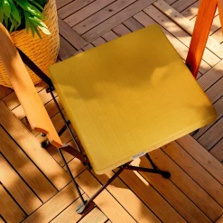 EMINZA Coussin de chaise extérieur carré (40 x 40 cm) Sunset Jaune moutarde Sale