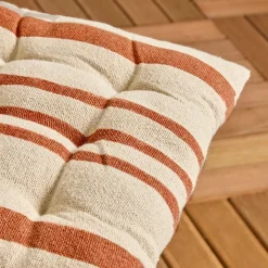 EMINZA Coussin de chaise extérieur carré (38 x 38 cm) Nautira Orange Discount