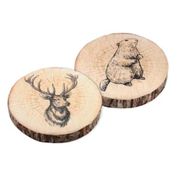 STOF Coussin de chaise rond (38 cm) Gruffy Marron Best