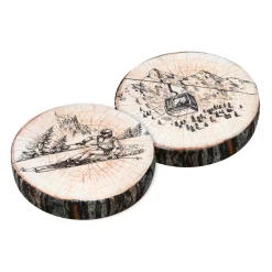 STOF Coussin de chaise rond (38 x 38 cm) Tignes Marron Sale