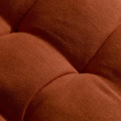 EMINZA Coussin de chaise rond coton (40 cm) Pixel Terracotta Sale
