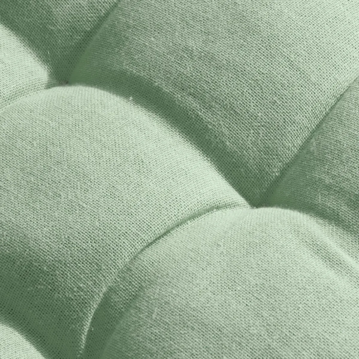 EMINZA Coussin de chaise rond coton (40 cm) Pixel Vert menthe Sale