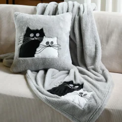 STOF Coussin de Noël carré (45 cm) Douillet Gris