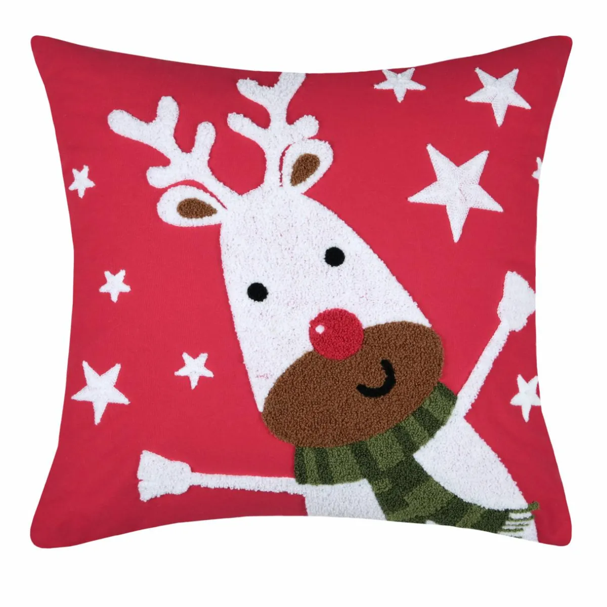 STOF Coussin de Noël carré (45 cm) Falala Renne Rouge Outlet