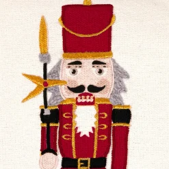 JJA Coussin de Noël carré (45 x 45 cm) Soldat Casse-noisette Multicolore New