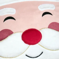 STOF Coussin de Noël carré (45 x 45 cm) Hohoho Joyeux Noël Rouge Sale